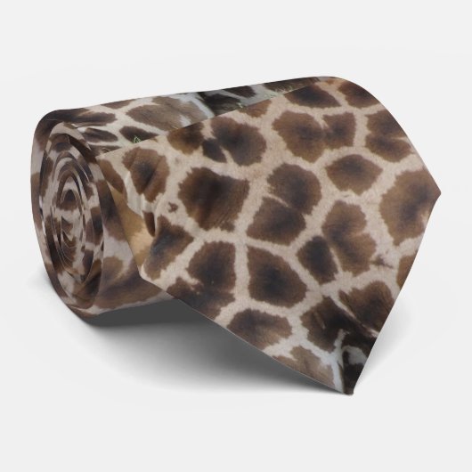 Giraffe Skin Pattern Neck Tie ネクタイ (ロール)