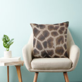 Giraffe Skin Pattern Throw Pillow クッション (椅子)