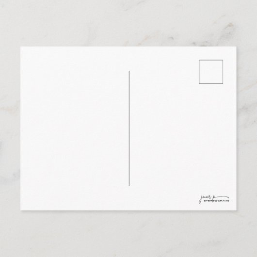 GIRAFFE Stereogram Magic Eye - No Envelope ポストカード (裏面)