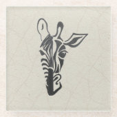 Giraffe – Stylish Throw Pillow ガラスコースター (正面)