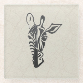 Giraffe – Stylish Throw Pillow ガラスコースター