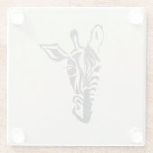 Giraffe – Stylish Throw Pillow ガラスコースター (裏面)