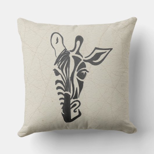 Giraffe – Stylish Throw Pillow クッション (裏面)