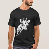Giraffe sunglasses giraffe love vacation animal fa tシャツ (正面)