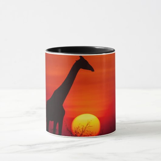 Giraffe Sunset Mug マグカップ (中央)