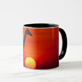 Giraffe Sunset Mug マグカップ (正面右)