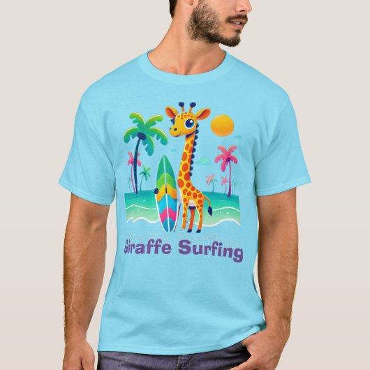 Giraffe Surfing Tシャツ (正面)