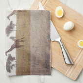 Giraffe Tea Towel キッチンタオル (四つ折り)