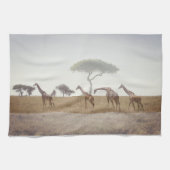 Giraffe Tea Towel キッチンタオル (横)