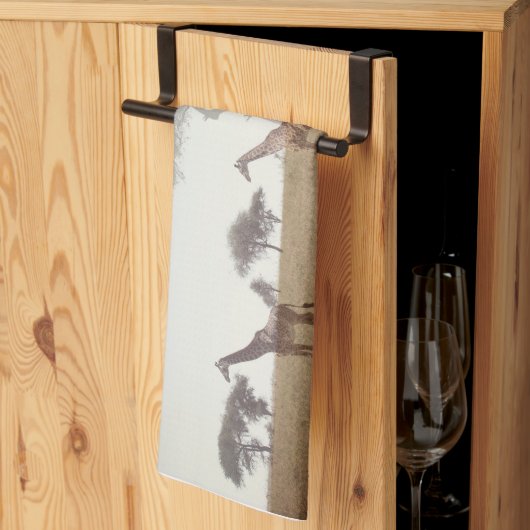 Giraffe Tea Towel キッチンタオル (三つ折り)