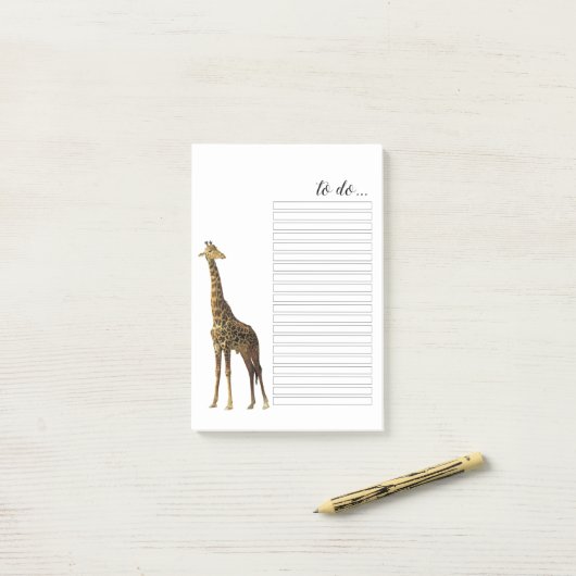 Giraffe To Do List Post-It® Notes ポストイット (デスク上)