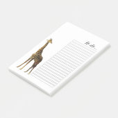 Giraffe To Do List Post-It® Notes ポストイット (アングル)