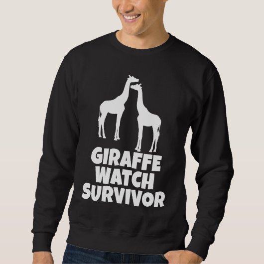 Giraffe Watch Survivor  Cute Giraffe スウェットシャツ (正面)