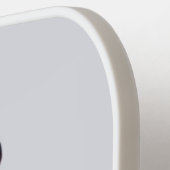 Giraffe wearing glasses blowing a pink bubble gum ピックルボールラケット (左詳細)