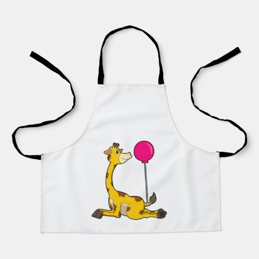 Giraffe with Balloon エプロン (正面)