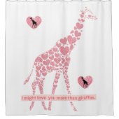 Giraffesデザイン2章より愛するかもしれない シャワーカーテン (正面)
