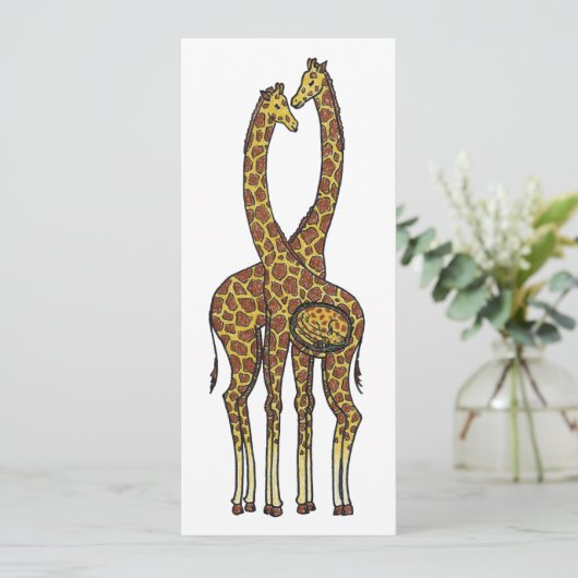 Giraffes – 妊娠中のキリン 案内状 (スタンド正面)