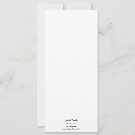 Giraffes – 妊娠中のキリン 案内状 (裏面)