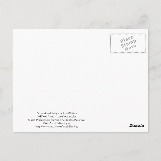 Giraffes - "常に私はあなたを愛していることを覚えている!" ポストカード (裏面)