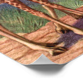 Giraffes by Louis Sargent、ヴィンテージ・アフリカ動物 ポスター (角)