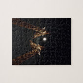 Giraffes_In the Moonlight. ジグソーパズル (横)