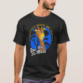 Giraffes Make Me Happy You Not So Much Fun Zoo Ani Tシャツ (正面)