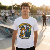 Giraffiti Artist T-Shirt - Graffiti おもしろい Giraffe Tシャツ