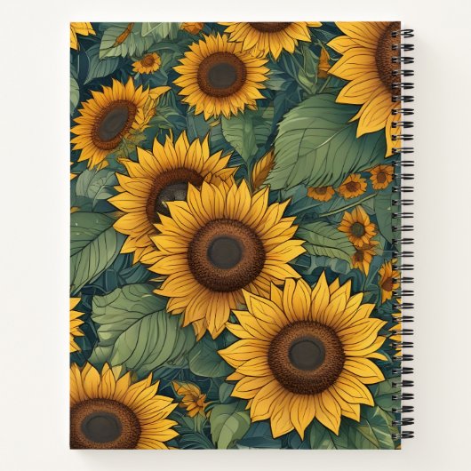 Girasoles ノートブック (裏面)