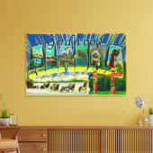 Girdwood, Alaska – ラージレターシーン キャンバスプリント (インサイチュ (リビング))