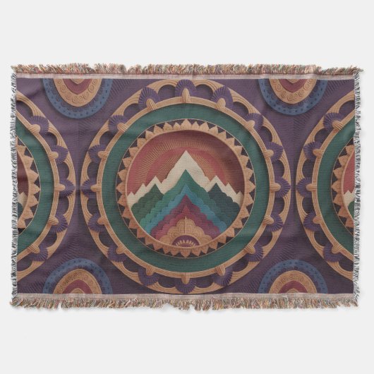 Giri-Kala Mandala スローブランケット (正面)