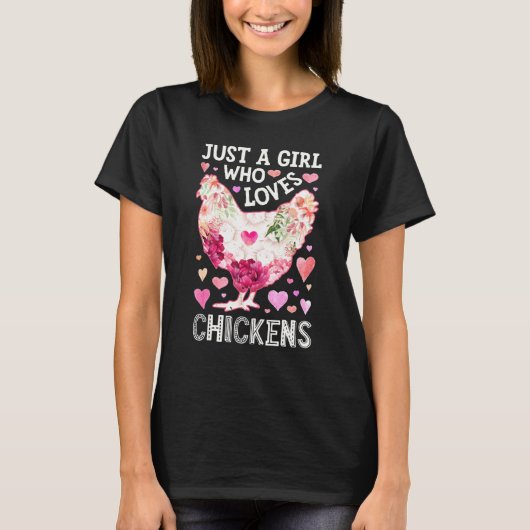 GirlのためのChicken By Chicken Tシャツ (正面)