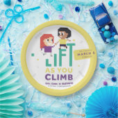 GirlギークX Elevate + #IWD2020 9インチパーティープレート ペーパープレート (パーティー)