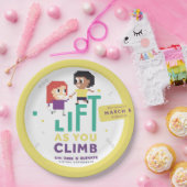 GirlギークX Elevate + #IWD2020 9インチパーティープレート ペーパープレート (パーティー)