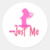 girl ラウンドシール (正面)