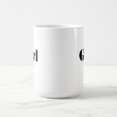 "Girl"名前文字印刷飲み物用品 エレガント モーフィングマグカップ (中央)