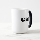"Girl"名前文字印刷飲み物用品 エレガント モーフィングマグカップ (正面右)