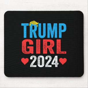 Girl 2024シャツカワイトランプ旗女性子供 マウスパッド