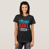 Girl 2024シャツカワイトランプ旗女性子供 tシャツ (正面フル)