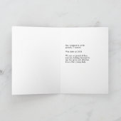 Girl add Photoのベビー誕生のお知らせ カード (内部)