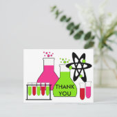 Girl All About Scienceありがとうはがき ポストカード (スタンド正面)