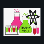 Girl All About Scienceありがとうはがき ポストカード<br><div class="desc">Girl All About Science感謝していは、テスト管、ビーカ、および領域を含むハガキを追加することができますメッセージや手を追加離れし、メッセージを感謝してい追加する。背中にはラボのコートやエリアに入った女の子が登場し、名前と特別な名前を付け感謝している!科学の誕生日の招待状を見る!</div>