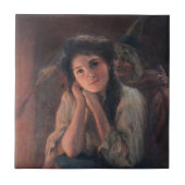 Girl and a Witch by Beatrice Offor タイル (正面)