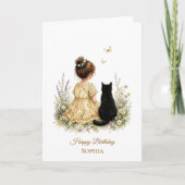 Girl and Black Cat カード (正面)