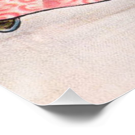 Girl and boy ice skating - Florence Hardy ポスター (コーナー)