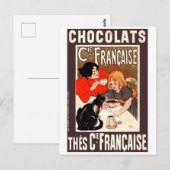 Girl and Cat, Vintage Poster, Alexandre Steinlen ポストカード (正面/裏面)
