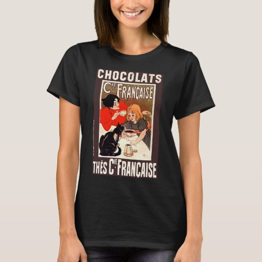 Girl and Cat, Vintage Poster, Alexandre Steinlen Tシャツ (正面)