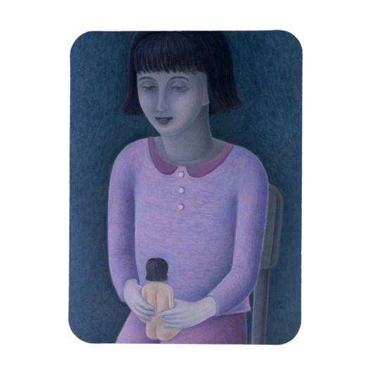 Girl and Doll 2003 マグネット (縦)