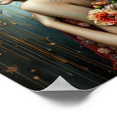 Girl and flowers ポスター (角)