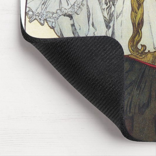 Girl and Geranium, Mucha マウスパッド (コーナー)