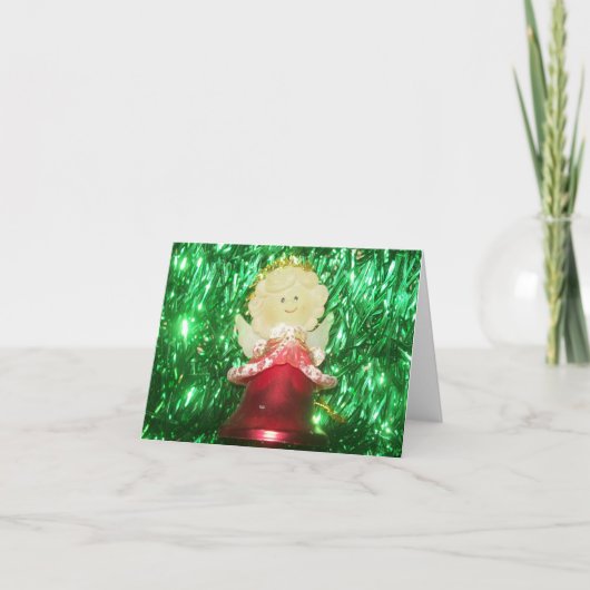 Girl Angel  Photo Folded Note Card ノートカード (正面)